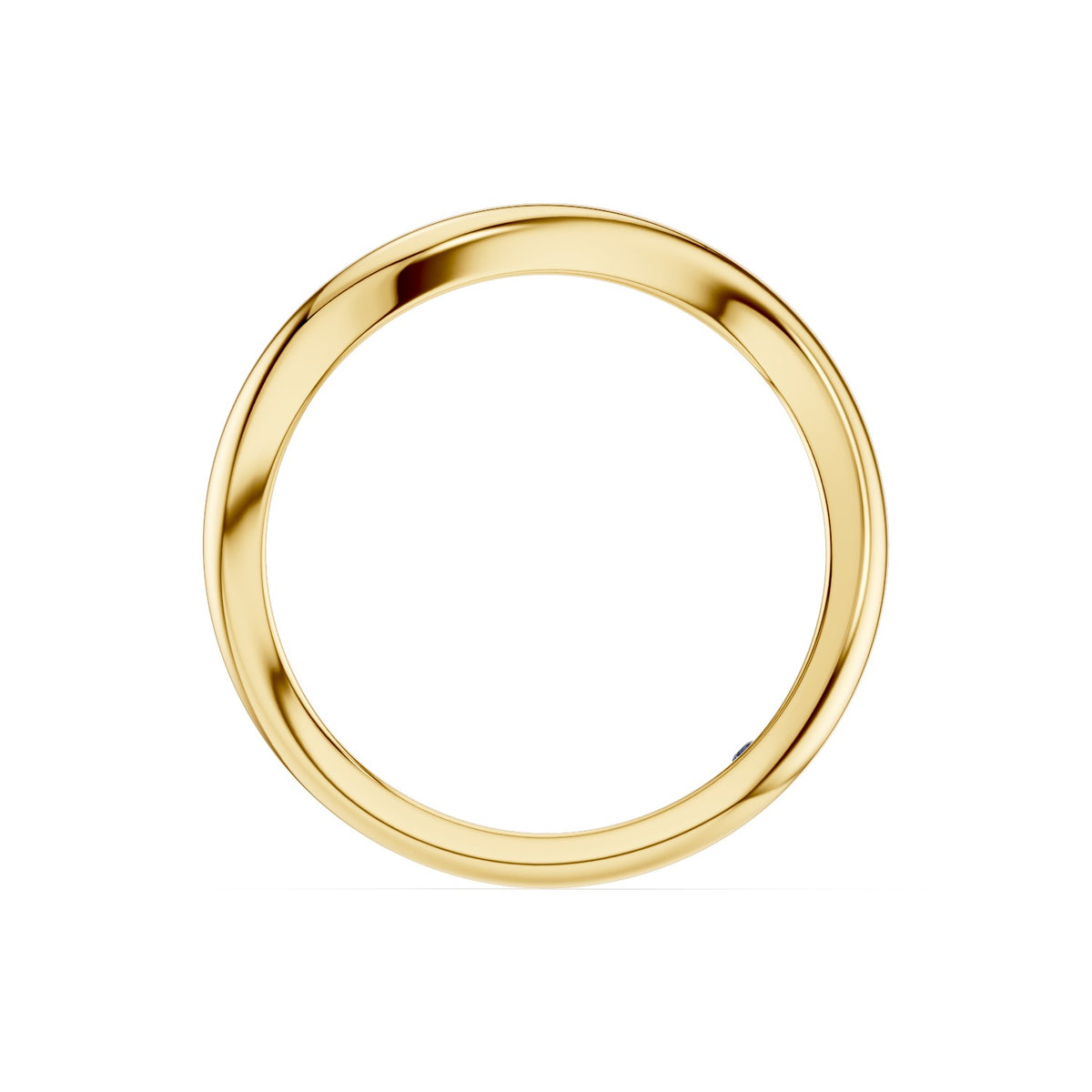 Aelin – Curved Wedding Band