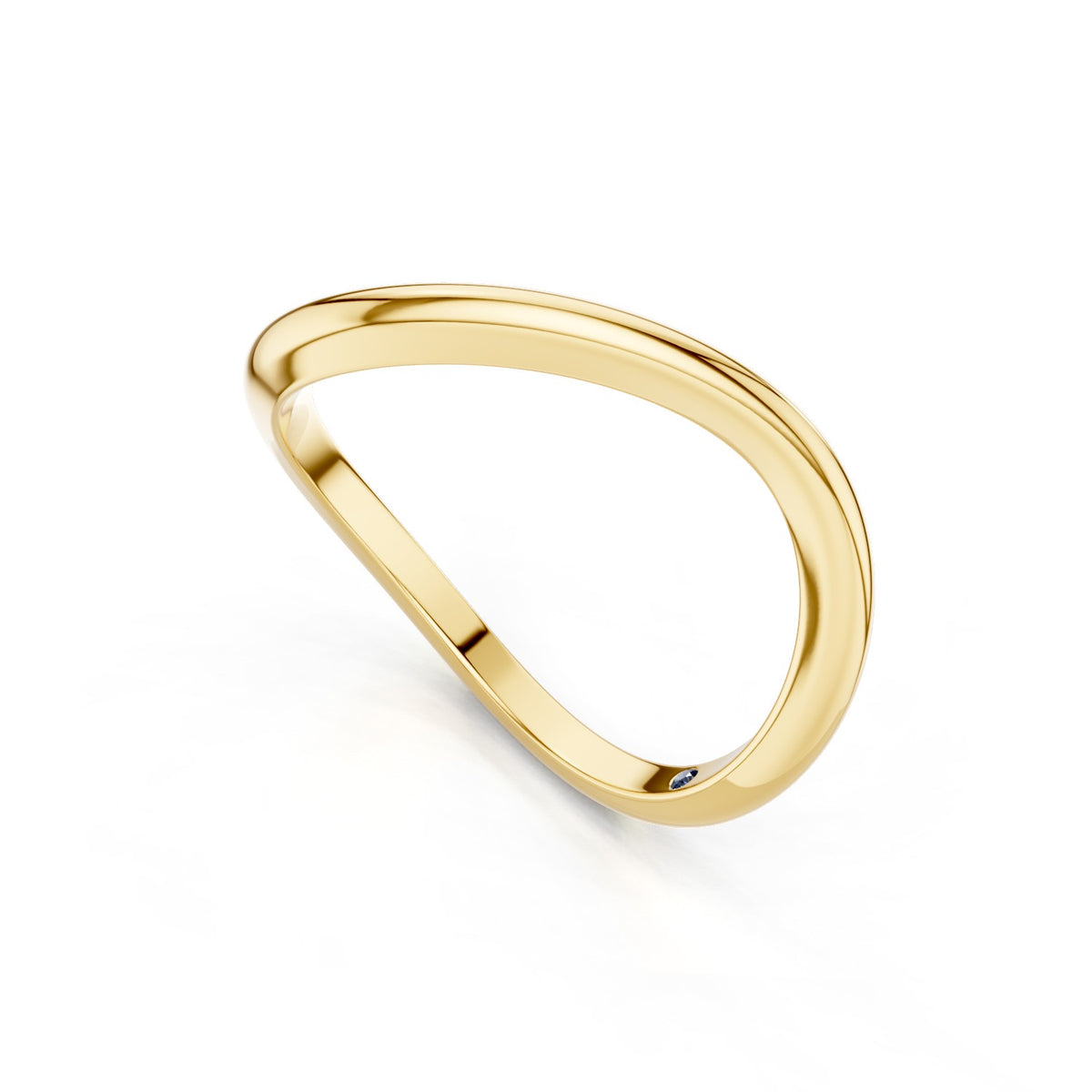 Aelin – Curved Wedding Band
