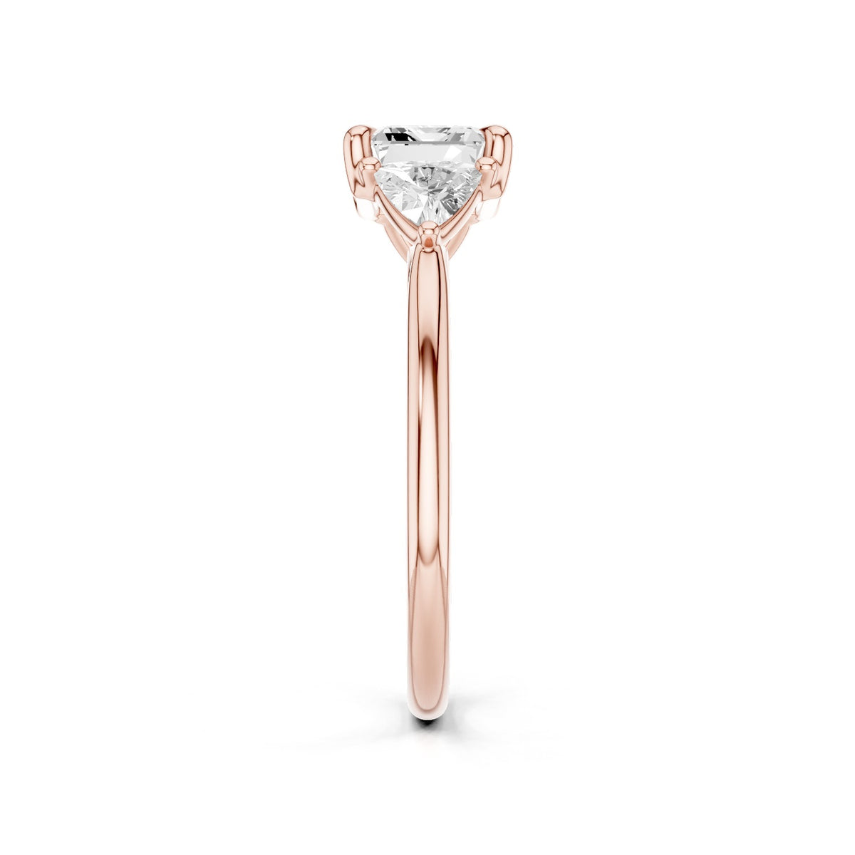 Alba – 2 Carat Emerald Cut with Pear Sides