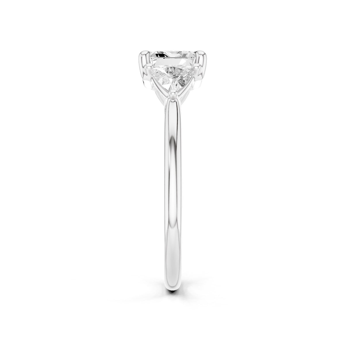 Alba – 2 Carat Emerald Cut with Pear Sides