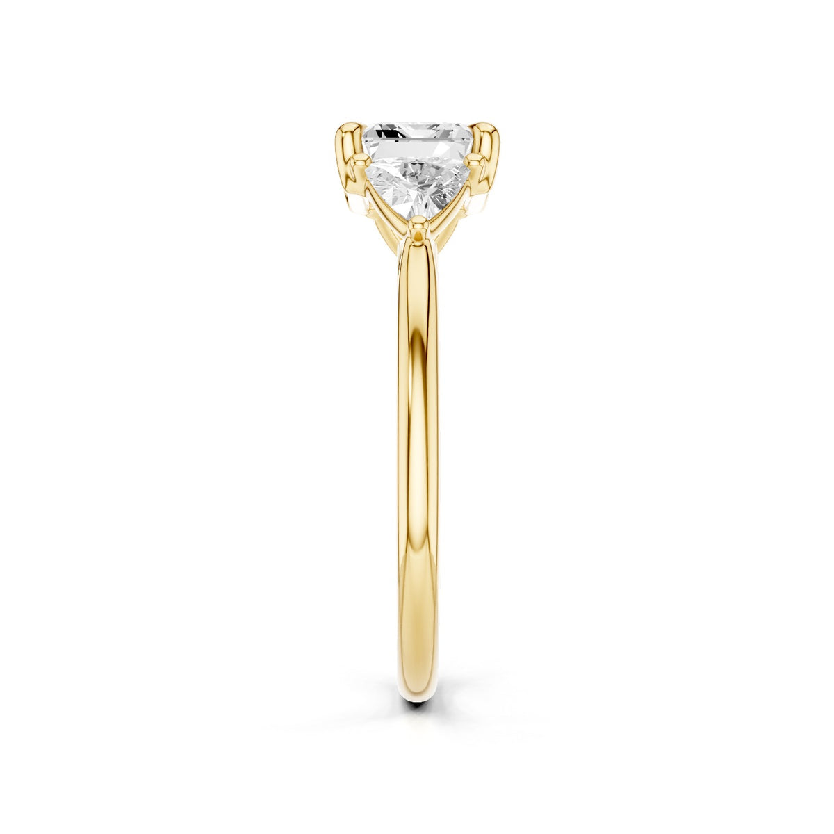 Alba – 2 Carat Emerald Cut with Pear Sides