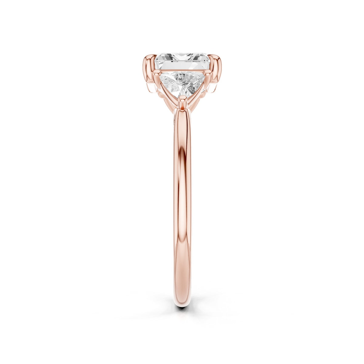Alba – 3 Carat Emerald Cut with Pear Sides