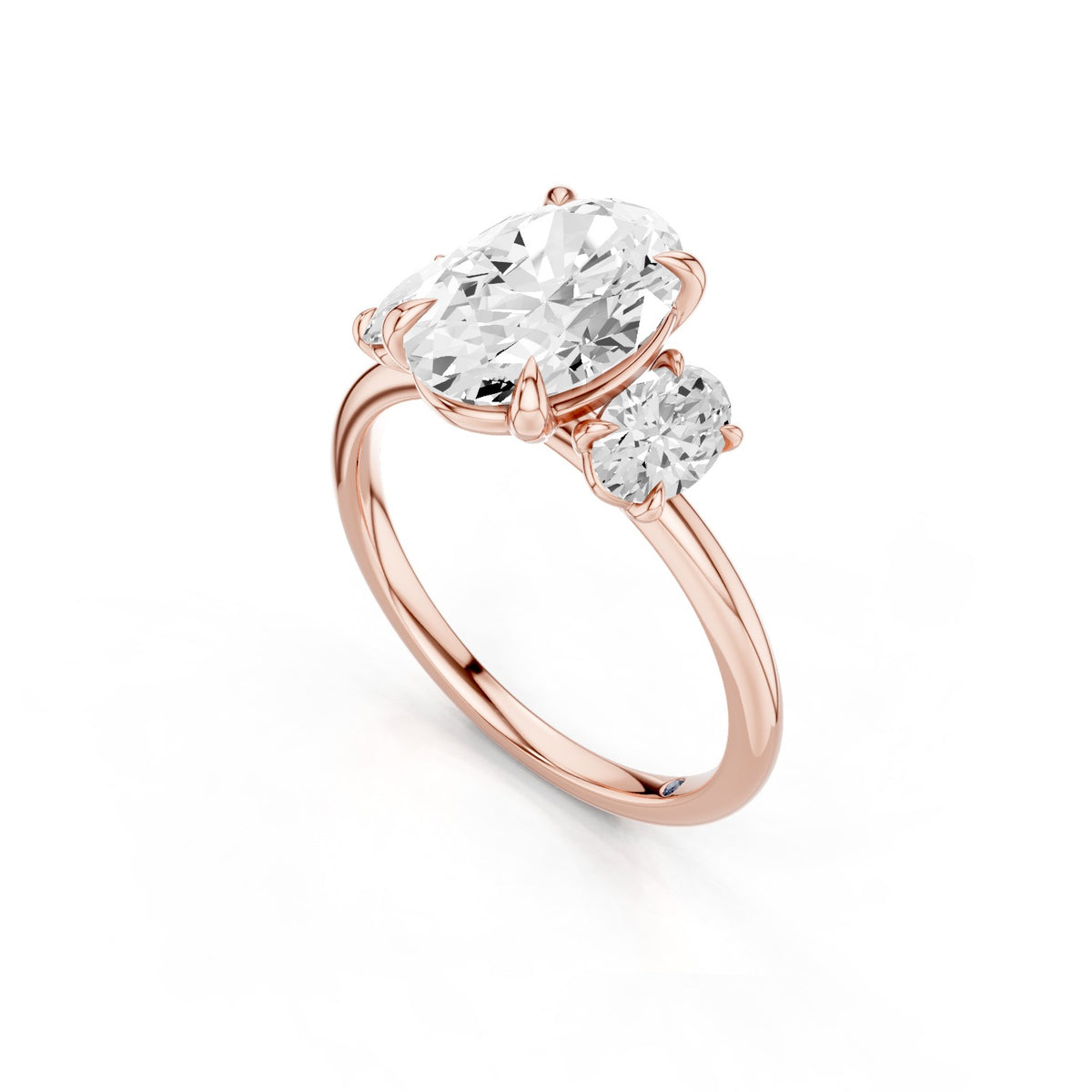 Calista – 2 Carat Classic Oval Three Stone