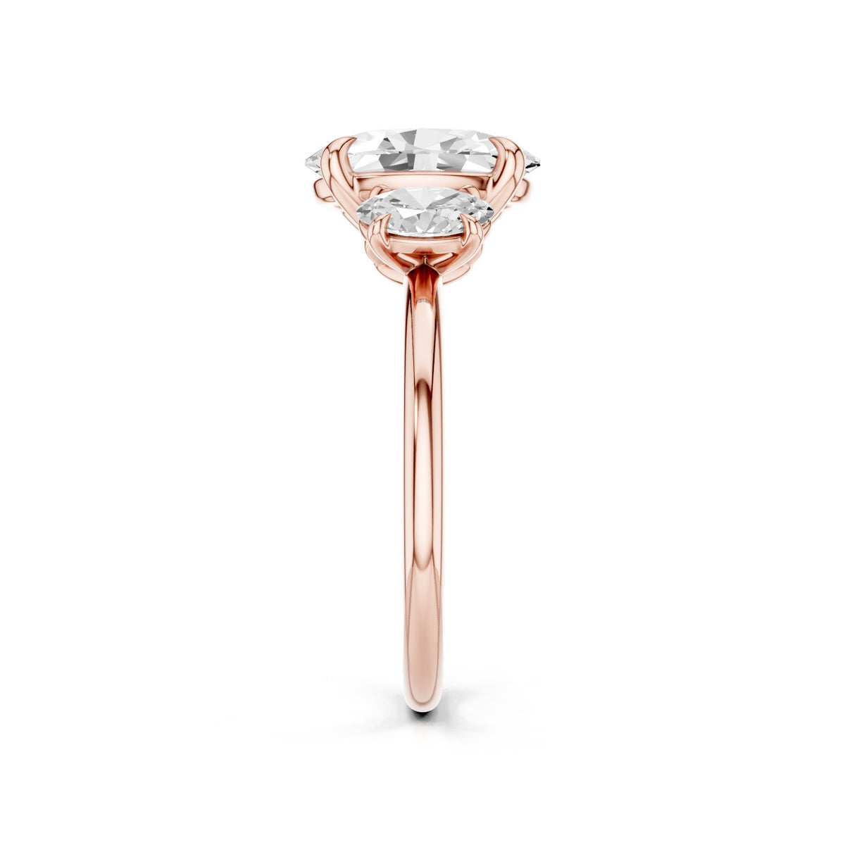Calista – 2 Carat Classic Oval Three Stone