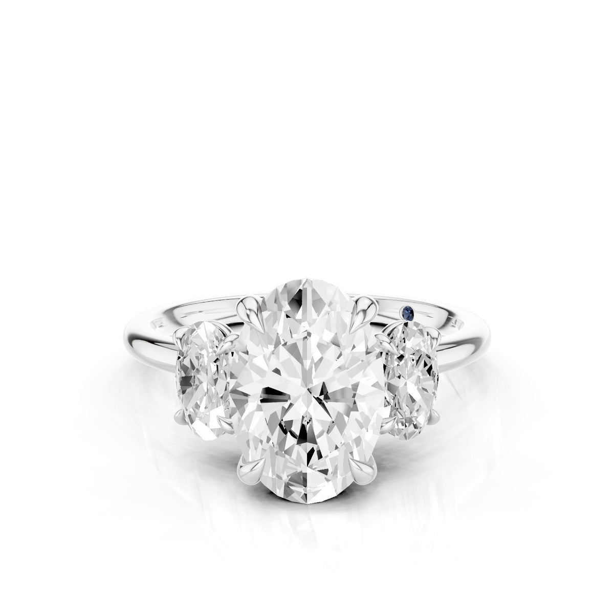 Calista – 2 Carat Classic Oval Three Stone