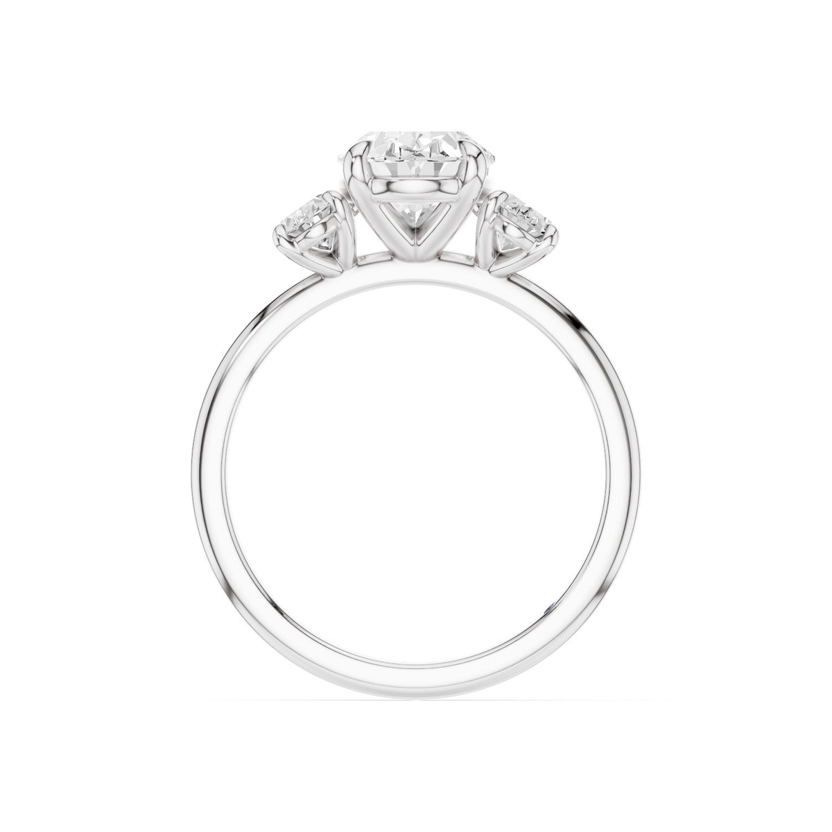Calista – 2 Carat Classic Oval Three Stone