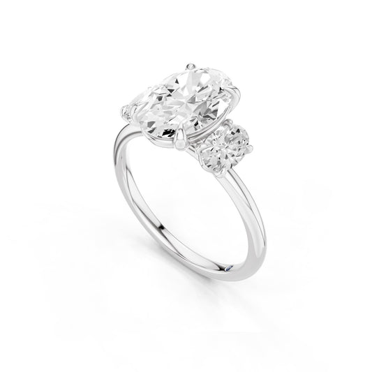 Calista – 2 Carat Classic Oval Three Stone