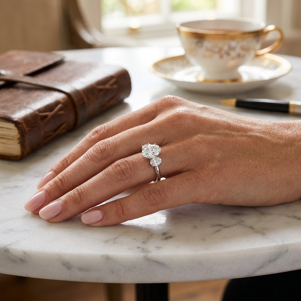 Calista – 3 Carat Classic Oval Three Stone