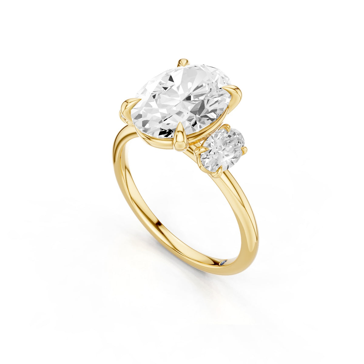 Calista – 3 Carat Classic Oval Three Stone