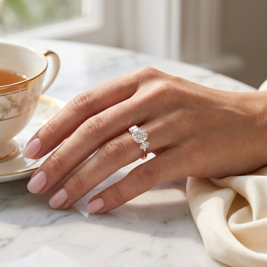 Calista – 2 Carat Classic Round Three Stone