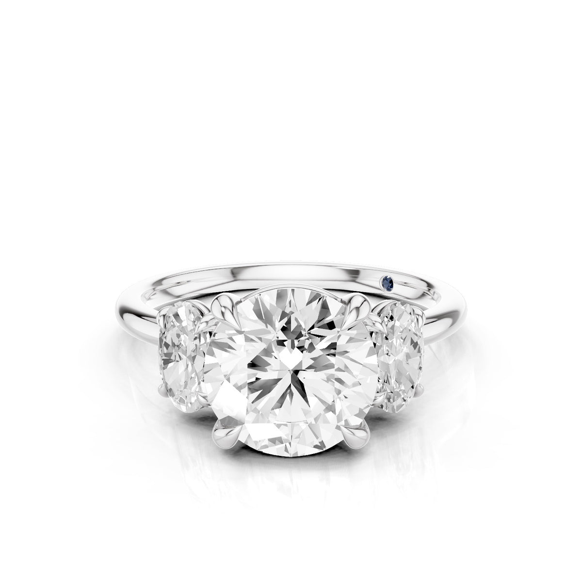 Calista – 2 Carat Classic Round Three Stone