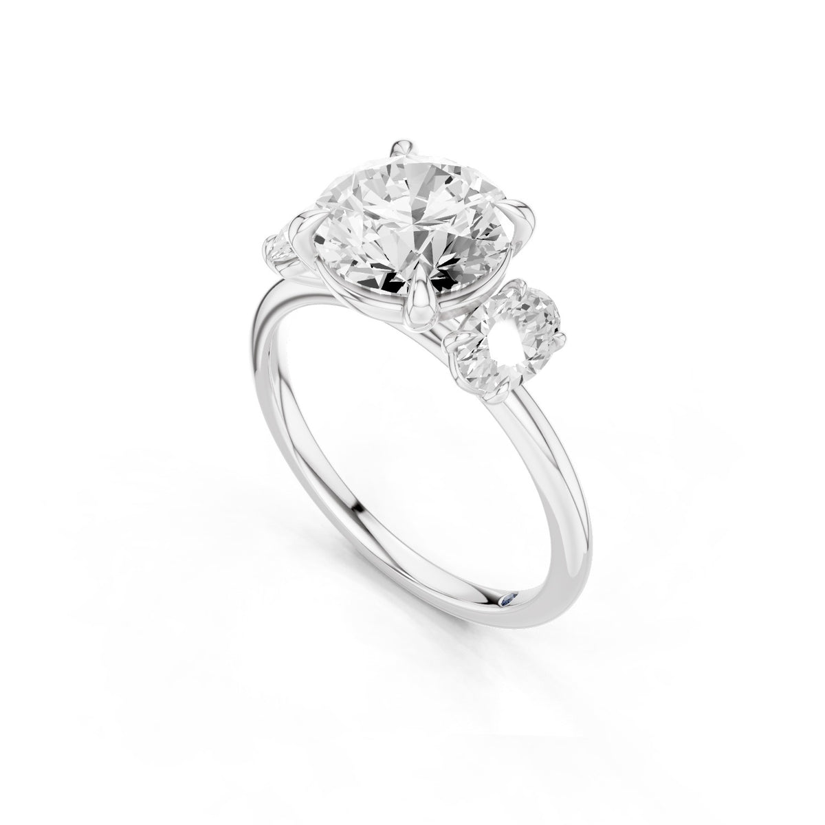 Calista – 2 Carat Classic Round Three Stone