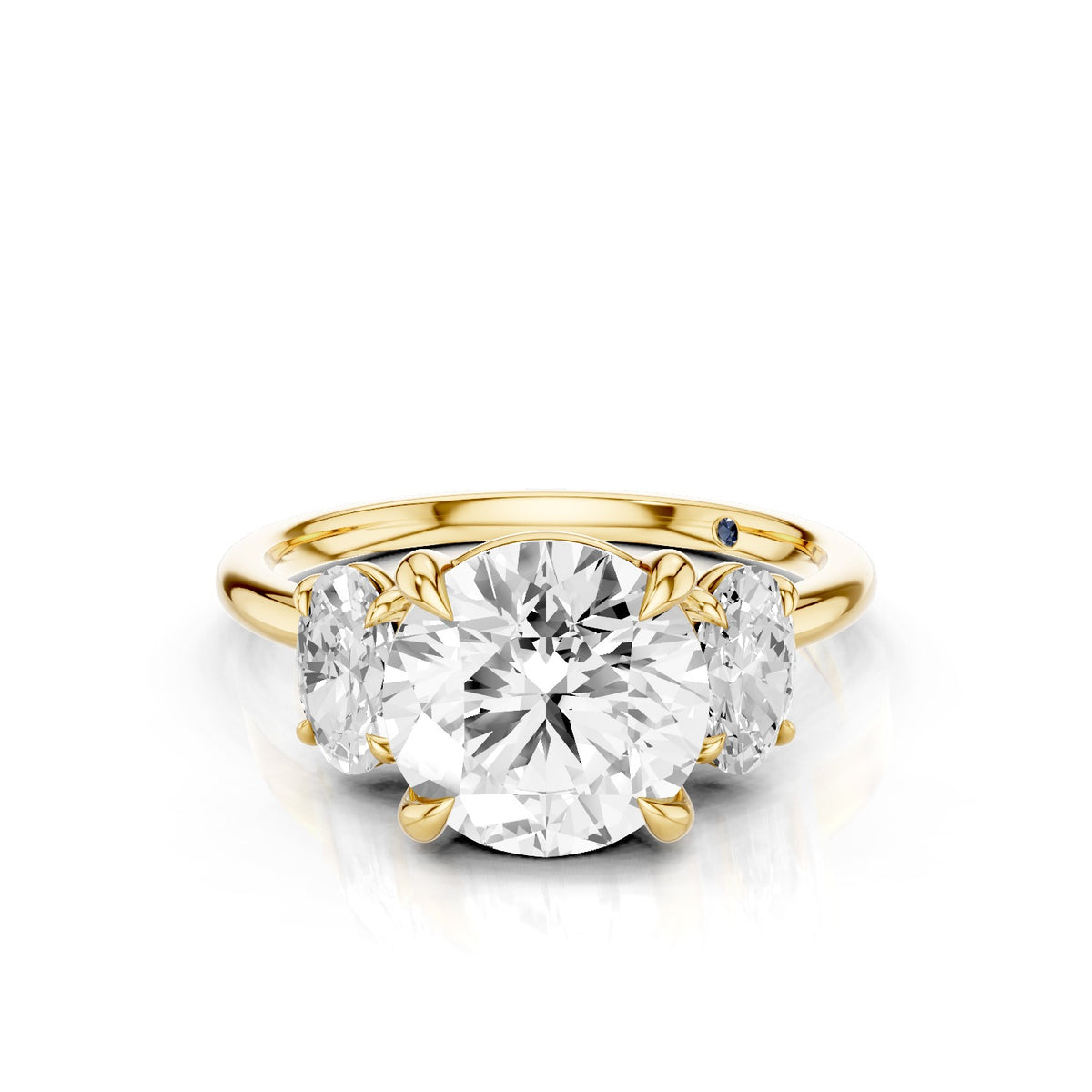 Calista – 2 Carat Classic Round Three Stone