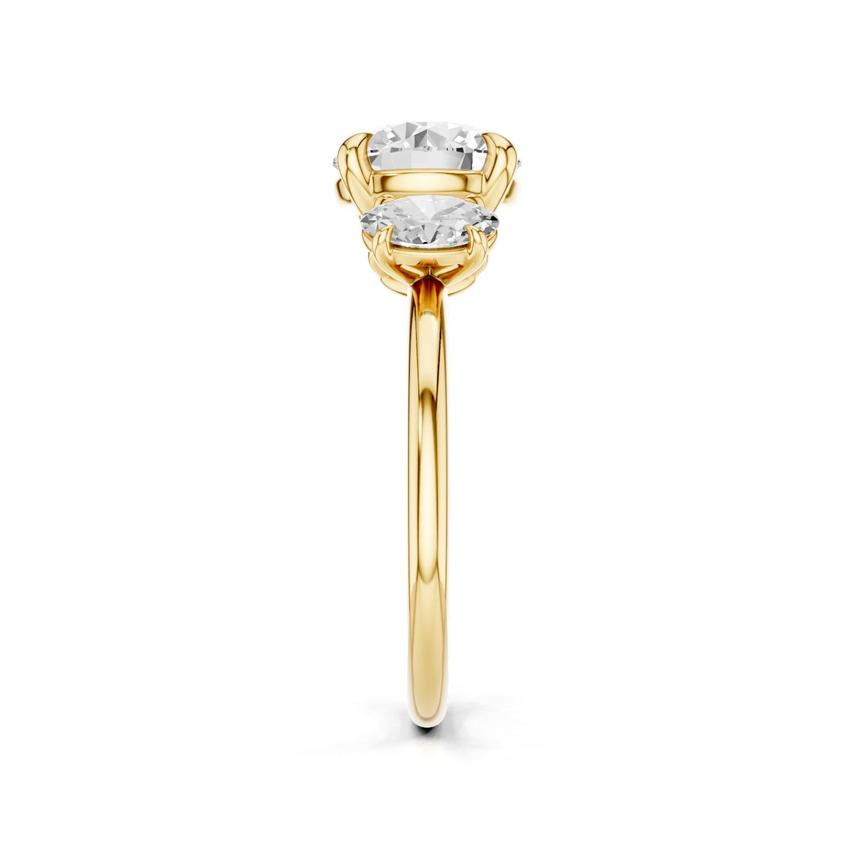 Calista – 2 Carat Classic Round Three Stone
