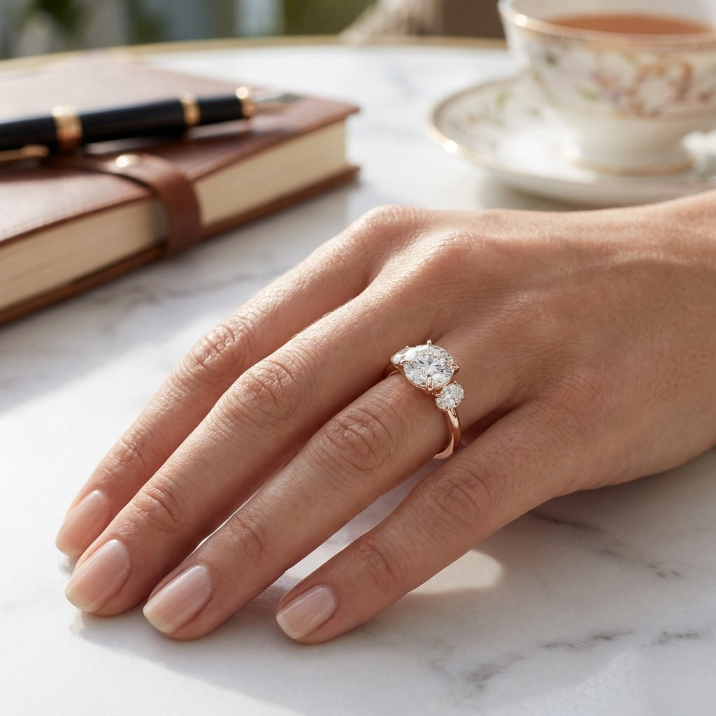 Calista – 3 Carat Classic Round Three Stone
