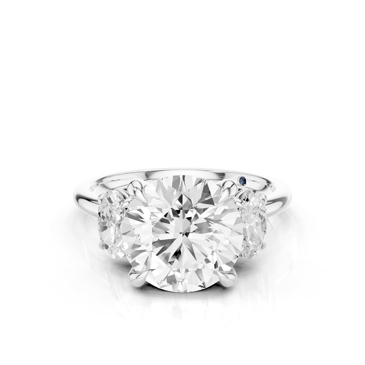 Calista – 3 Carat Classic Round Three Stone