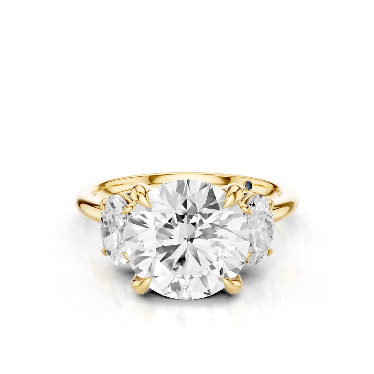 Calista – 3 Carat Classic Round Three Stone