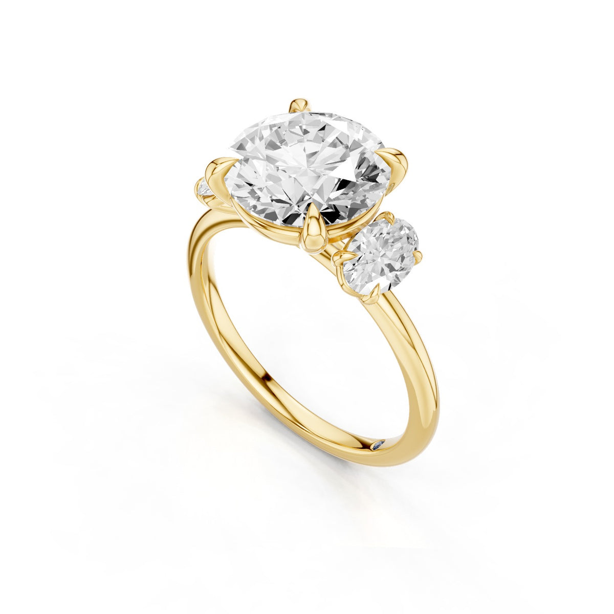 Calista – 3 Carat Classic Round Three Stone