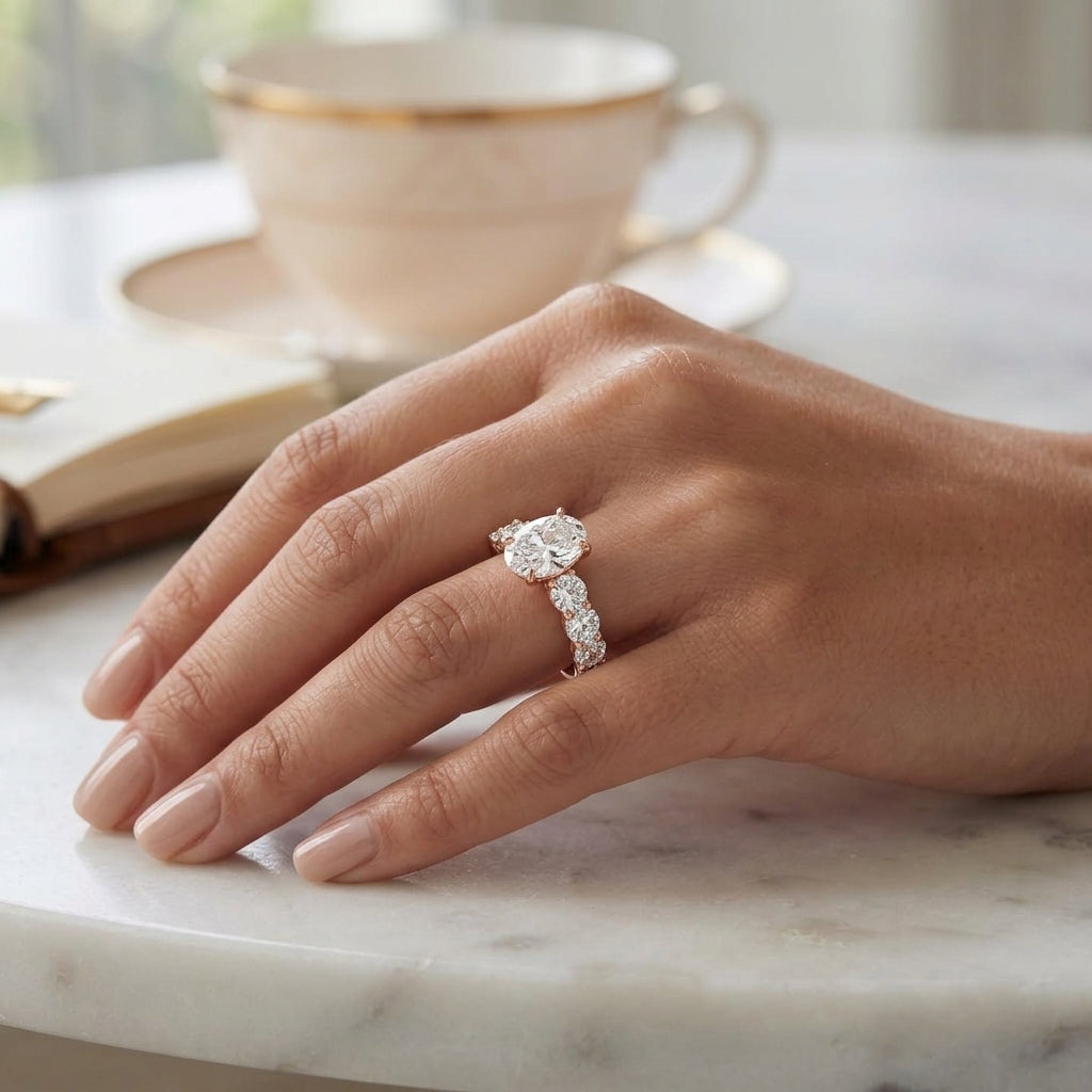 Aurea – 2 Carat Oval Seven Stone