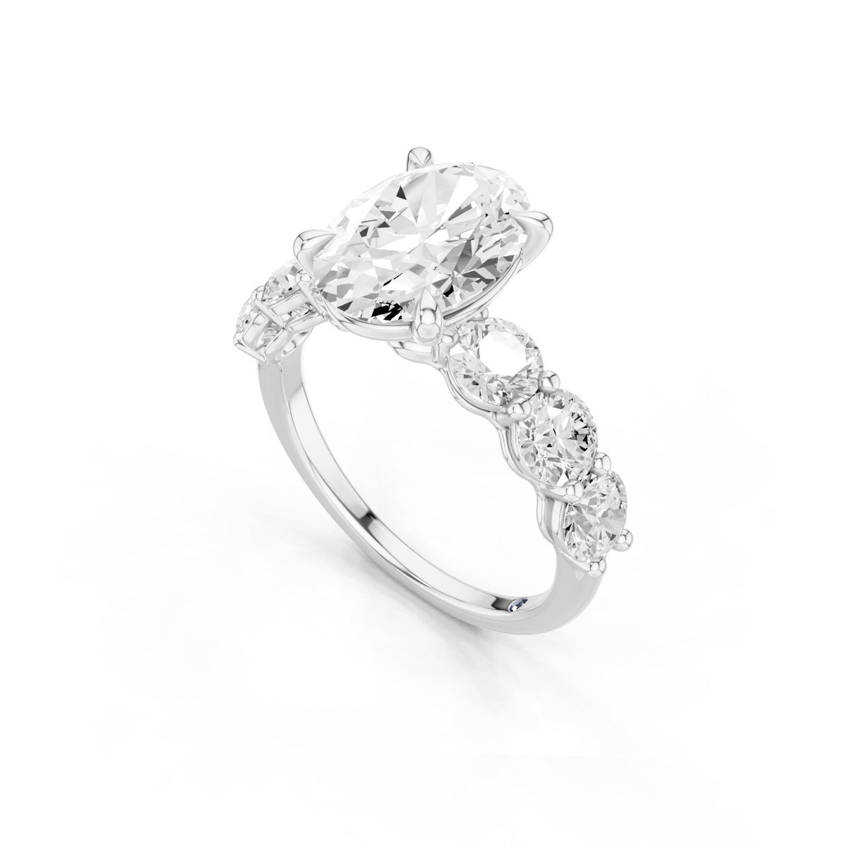 Aurea – 2 Carat Oval Seven Stone