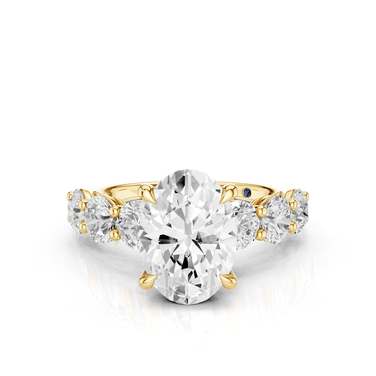 Aurea – 2 Carat Oval Seven Stone