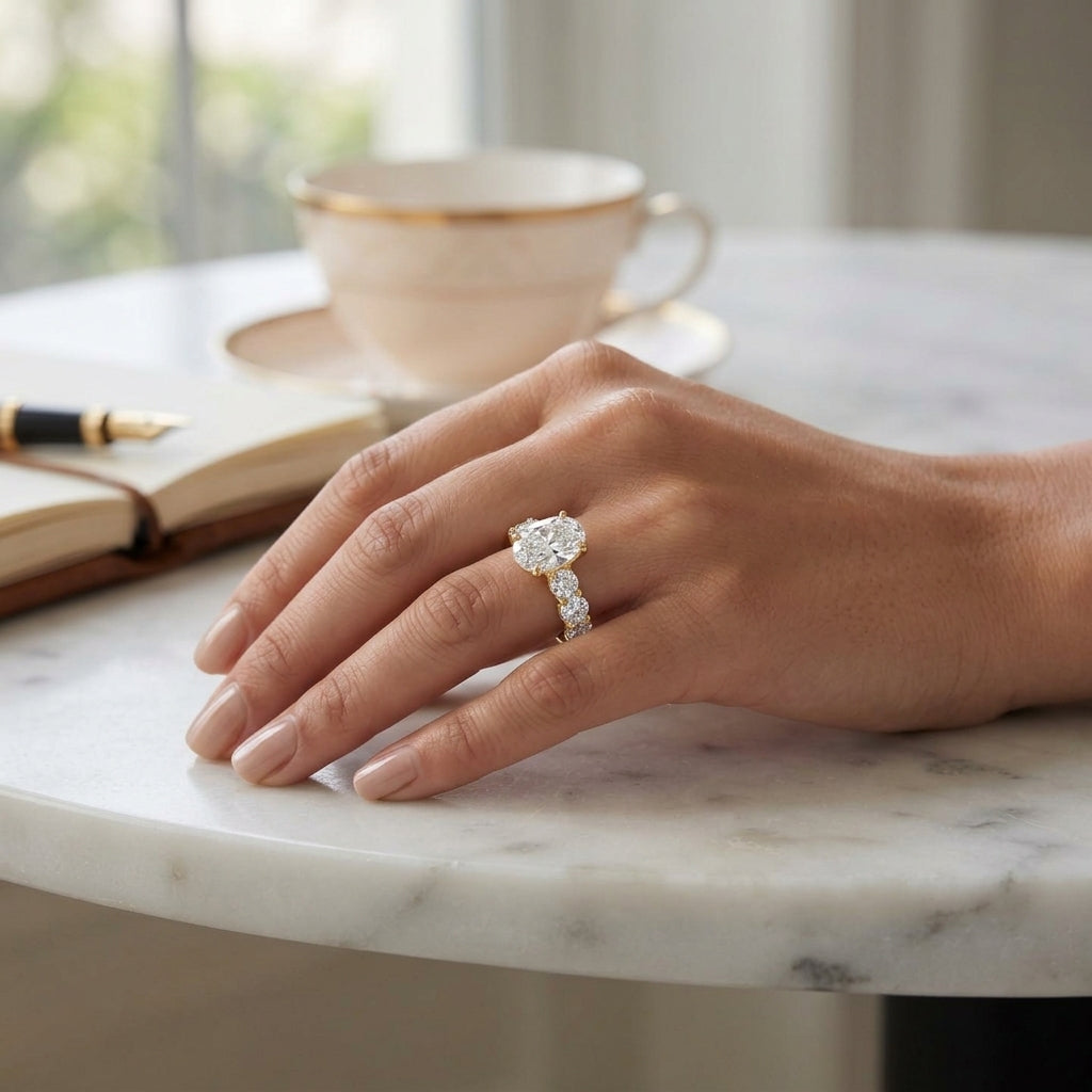 Aurea – 2 Carat Oval Seven Stone