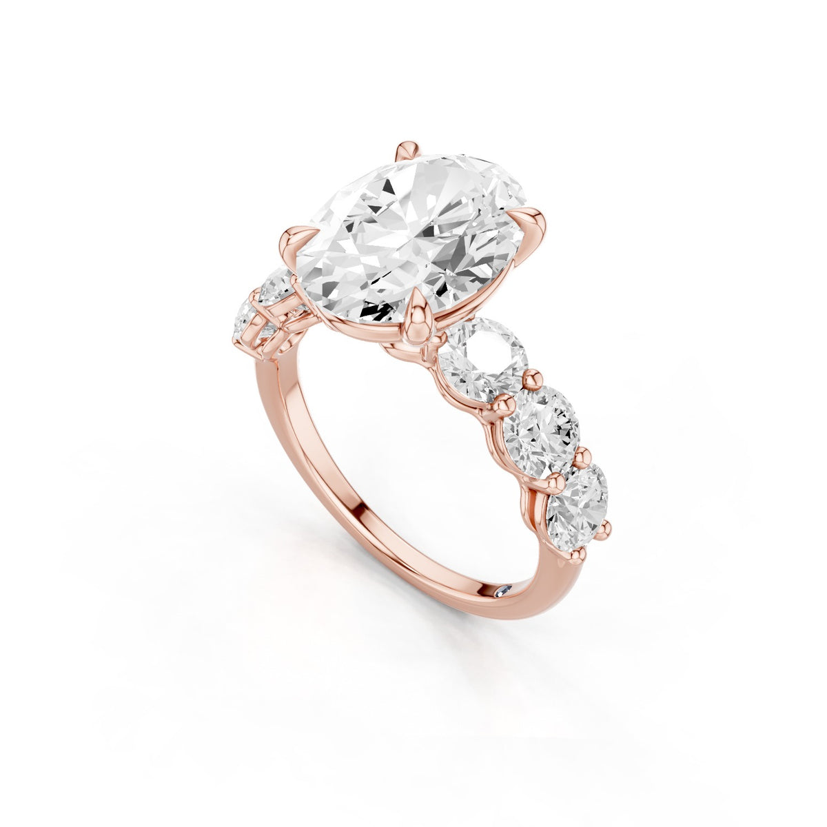 Aurea – 3 Carat Oval Seven Stone