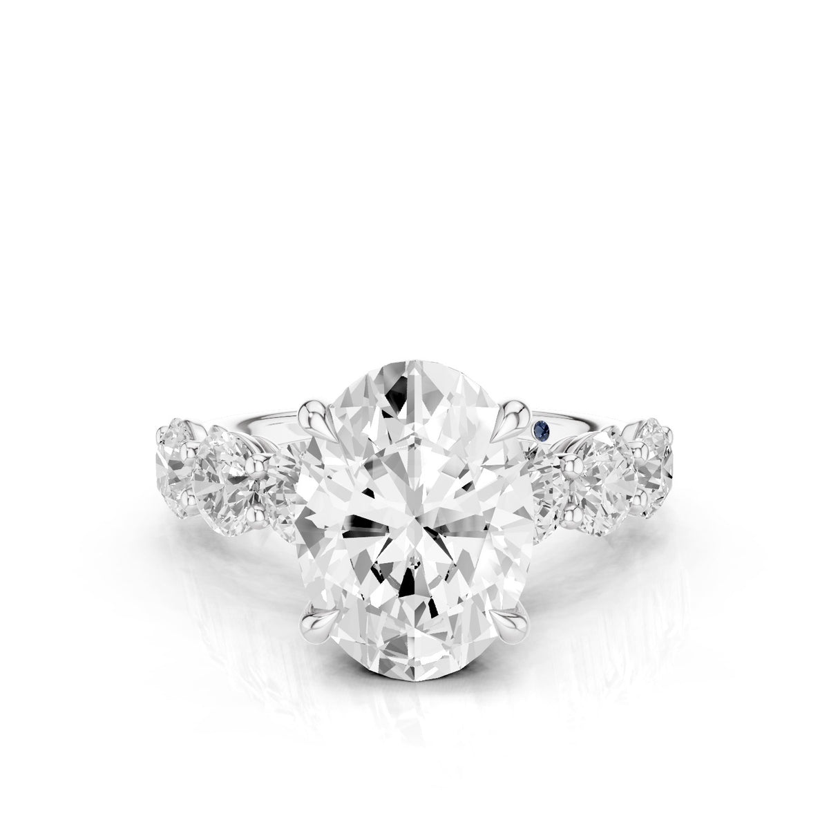 Aurea – 3 Carat Oval Seven Stone