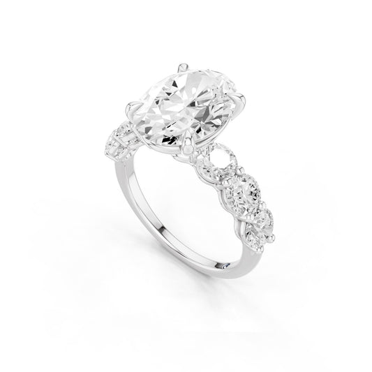Aurea – 3 Carat Oval Seven Stone