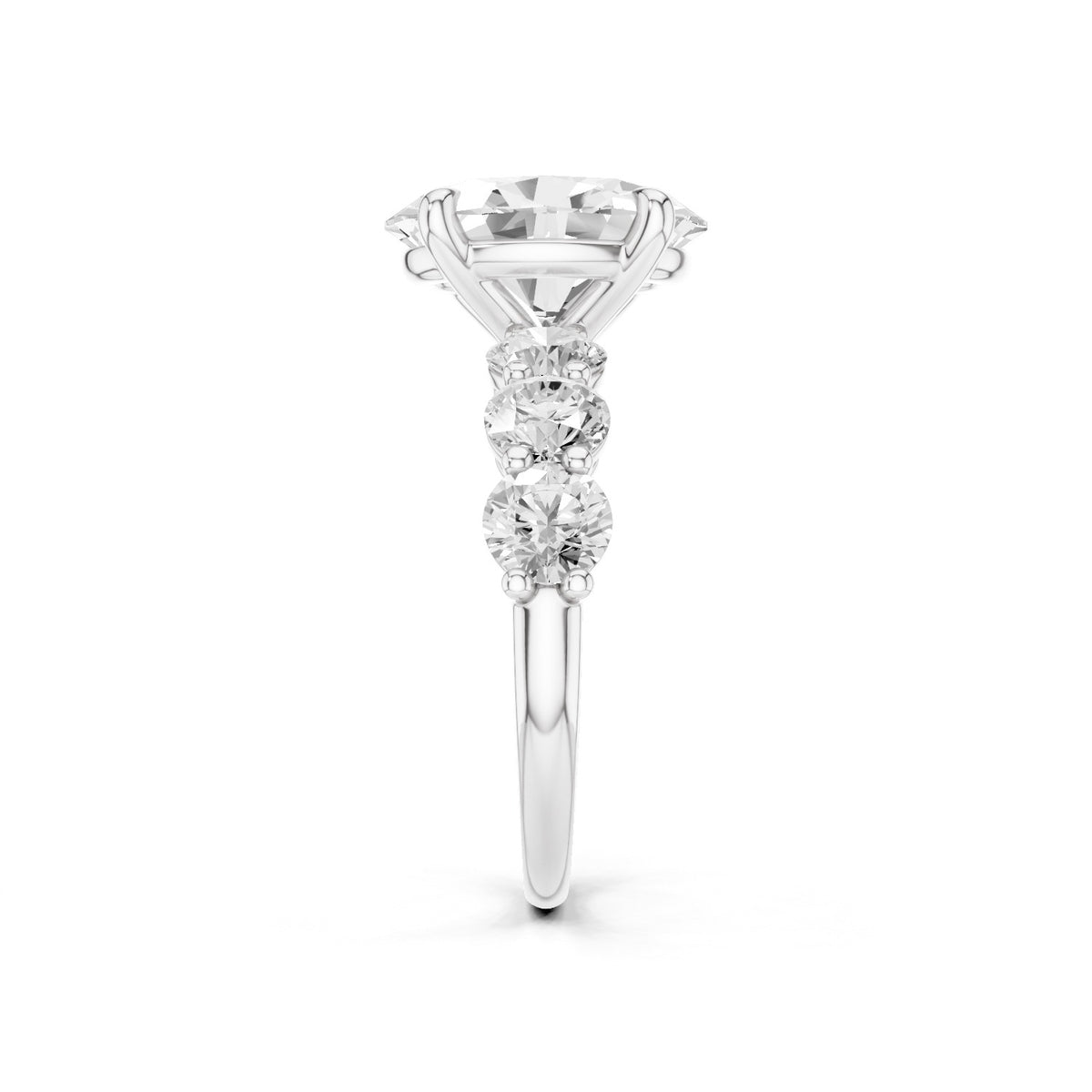 Aurea – 3 Carat Oval Seven Stone