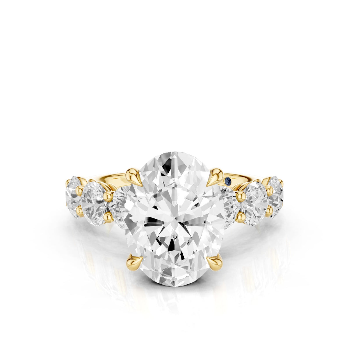 Aurea – 3 Carat Oval Seven Stone