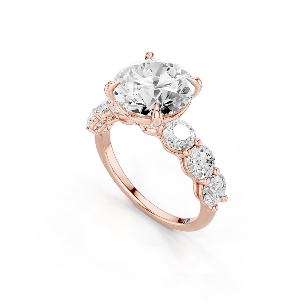 Aurea – 3 Carat Round Seven Stone