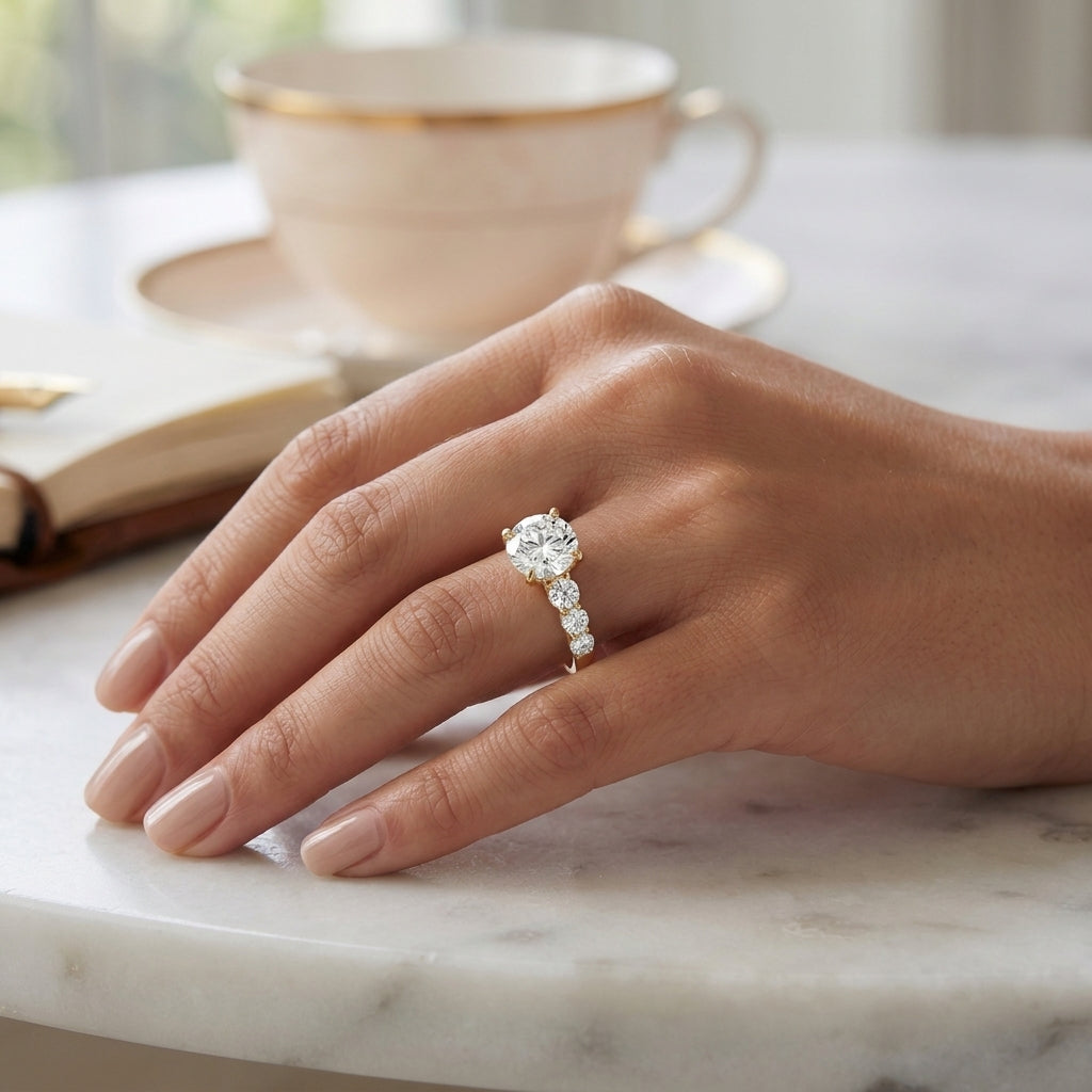 Aurea – 3 Carat Round Seven Stone