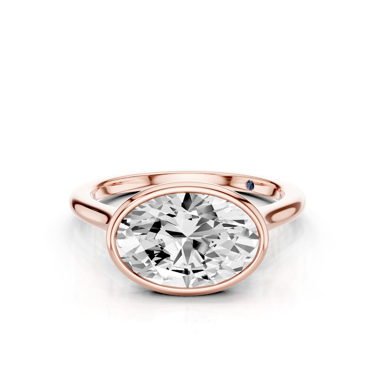 Tala – 2 Carat Oval East-West Bezel