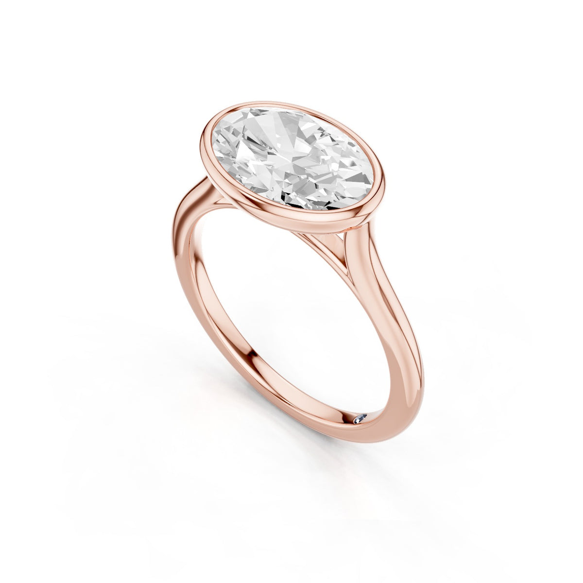 Tala – 2 Carat Oval East-West Bezel