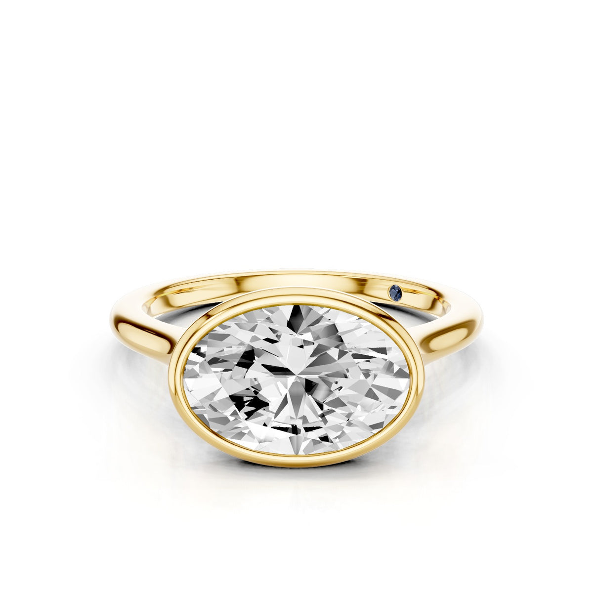 Tala – 2 Carat Oval East-West Bezel