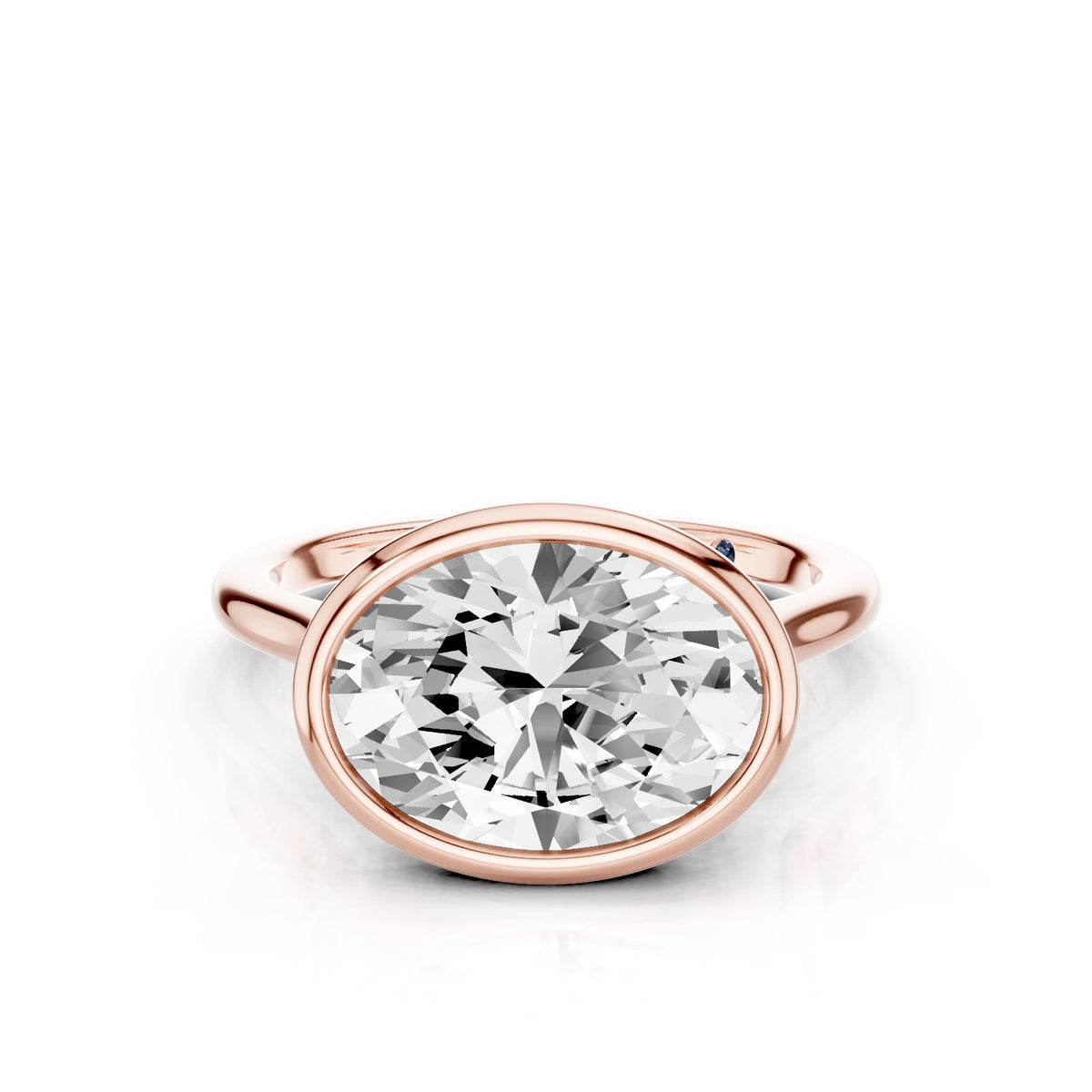 Tala – 3 Carat Oval East-West Bezel