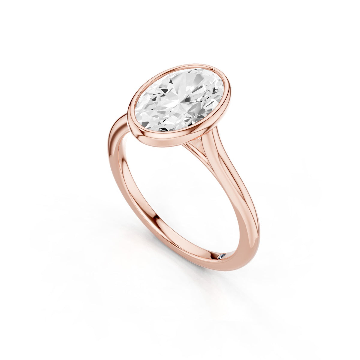 Aster – 2 Carat Oval Classic Bezel