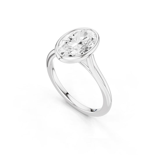 Aster – 2 Carat Oval Classic Bezel