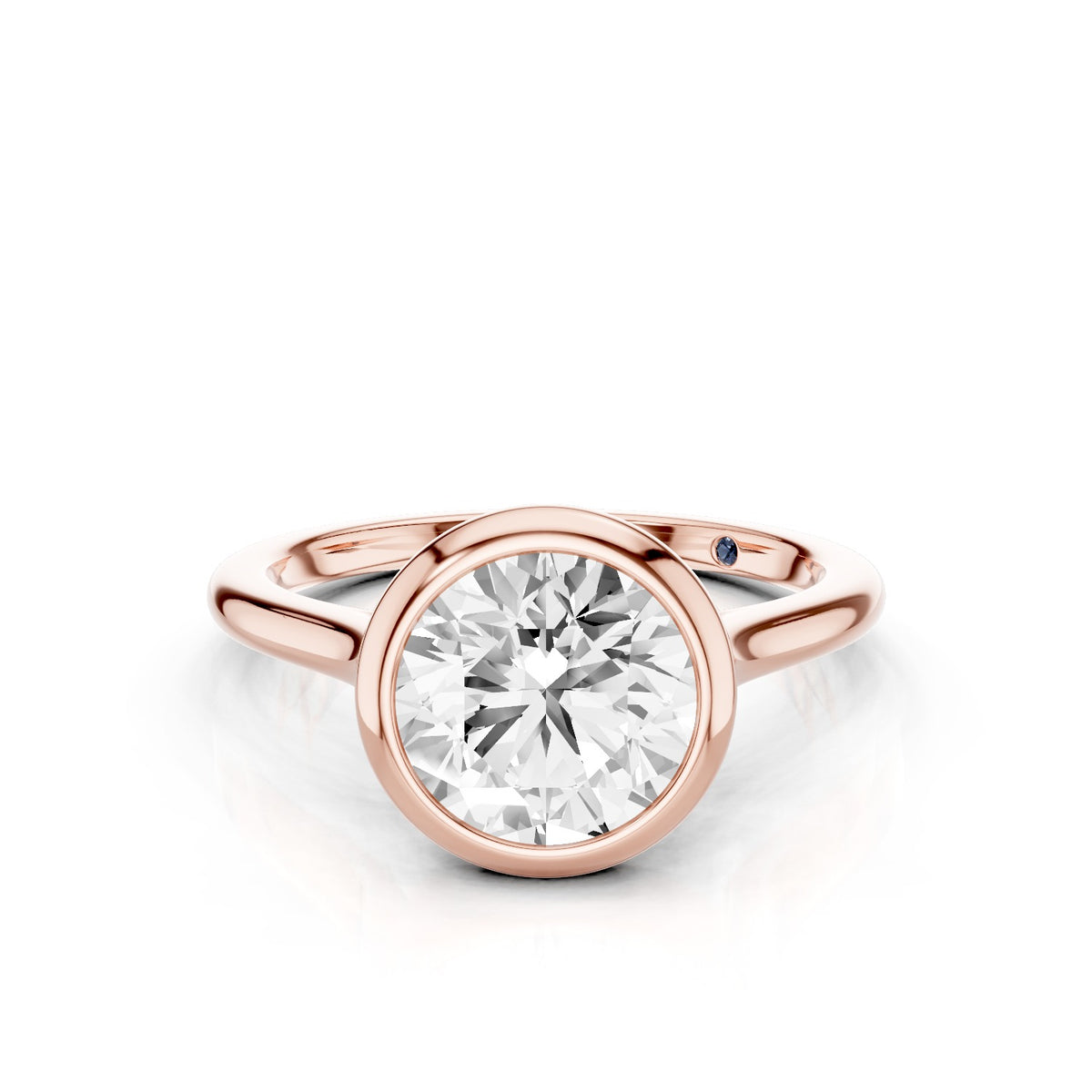 Aster – 2 Carat Round Classic Bezel