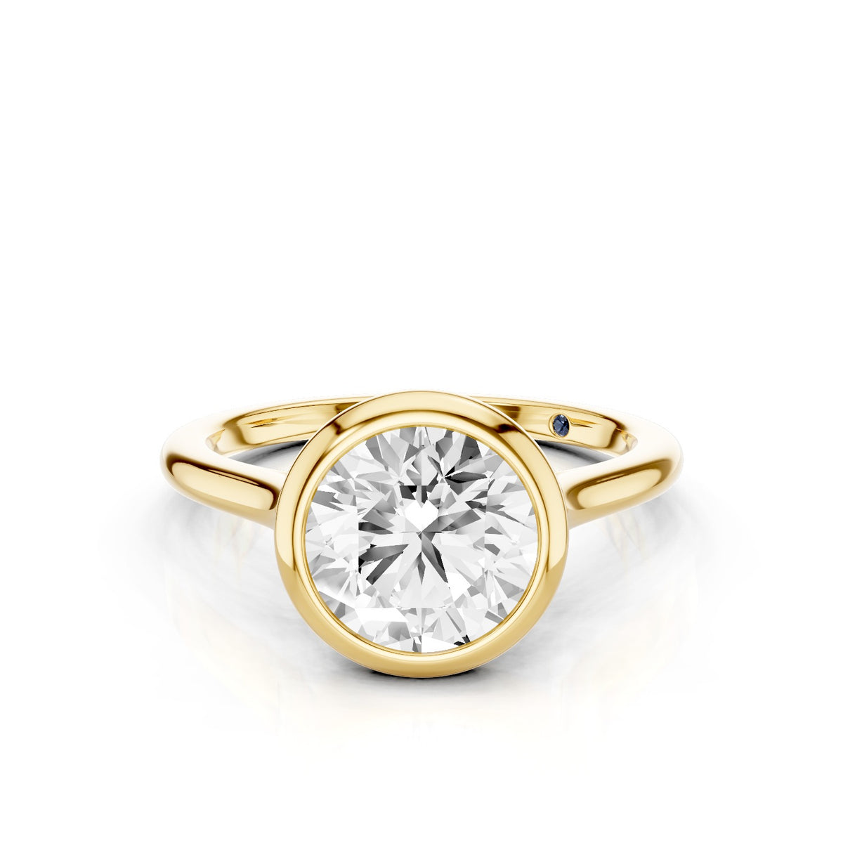Aster – 2 Carat Round Classic Bezel
