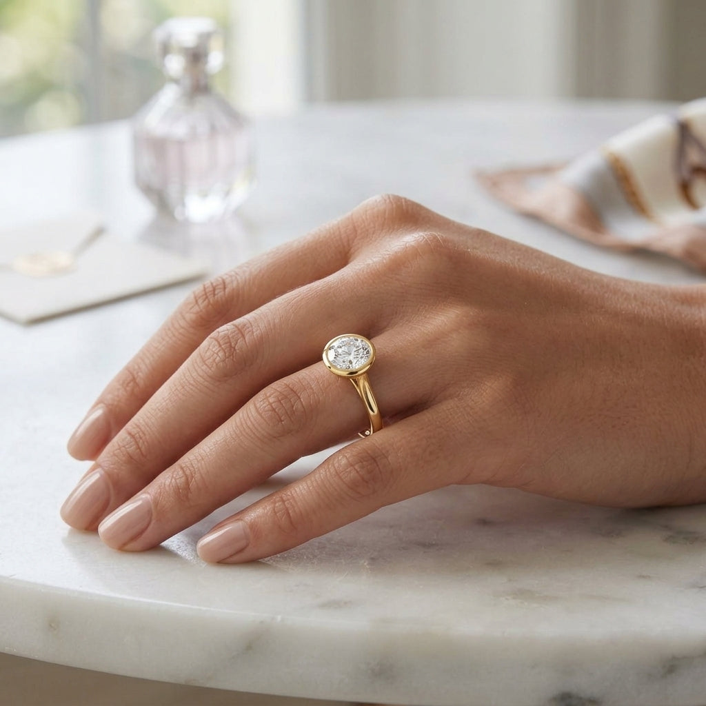 Aster – 2 Carat Round Classic Bezel