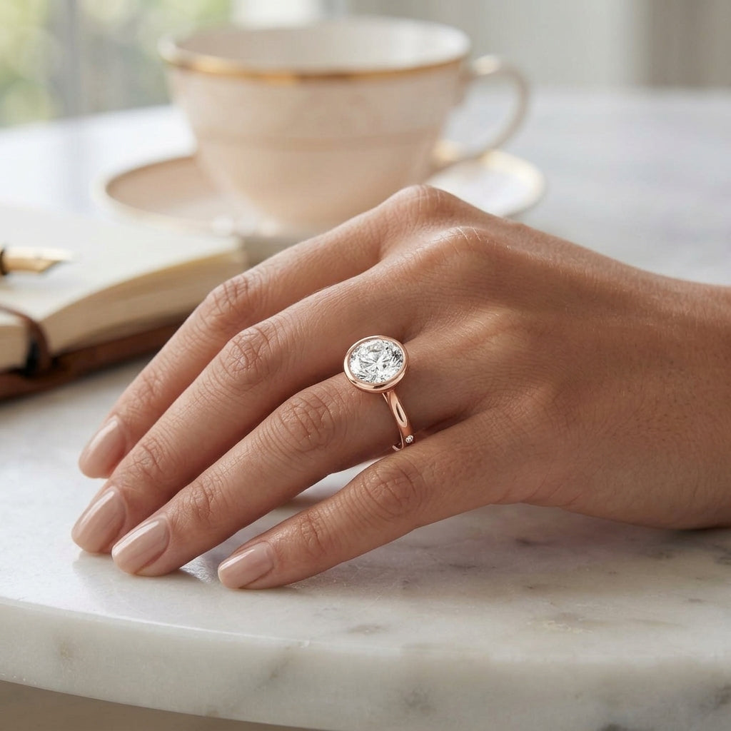 Aster – 3 Carat Round Classic Bezel