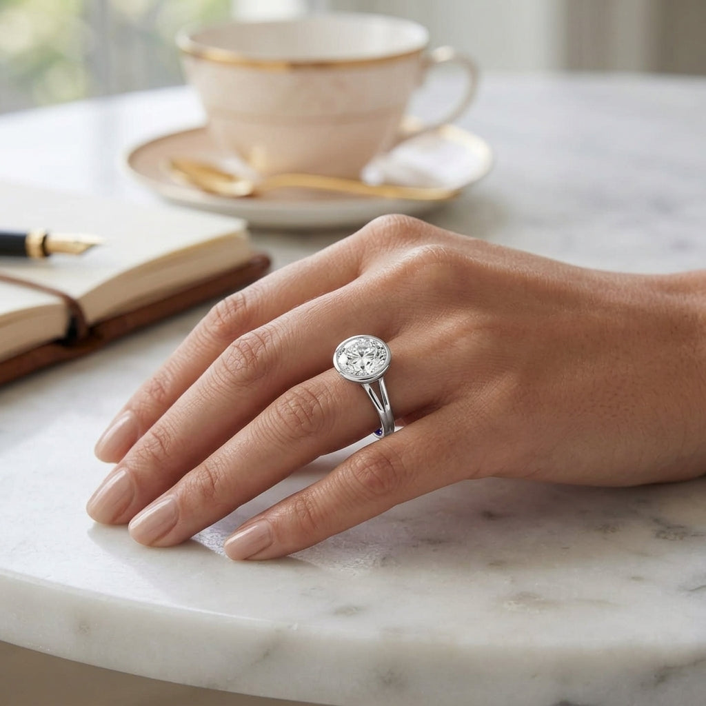 Aster – 3 Carat Round Classic Bezel