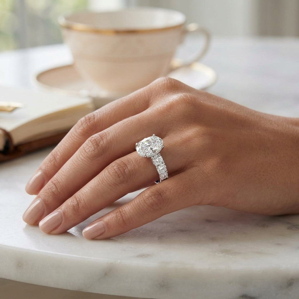 Elara – Trellis Seven Stone Oval 3ct