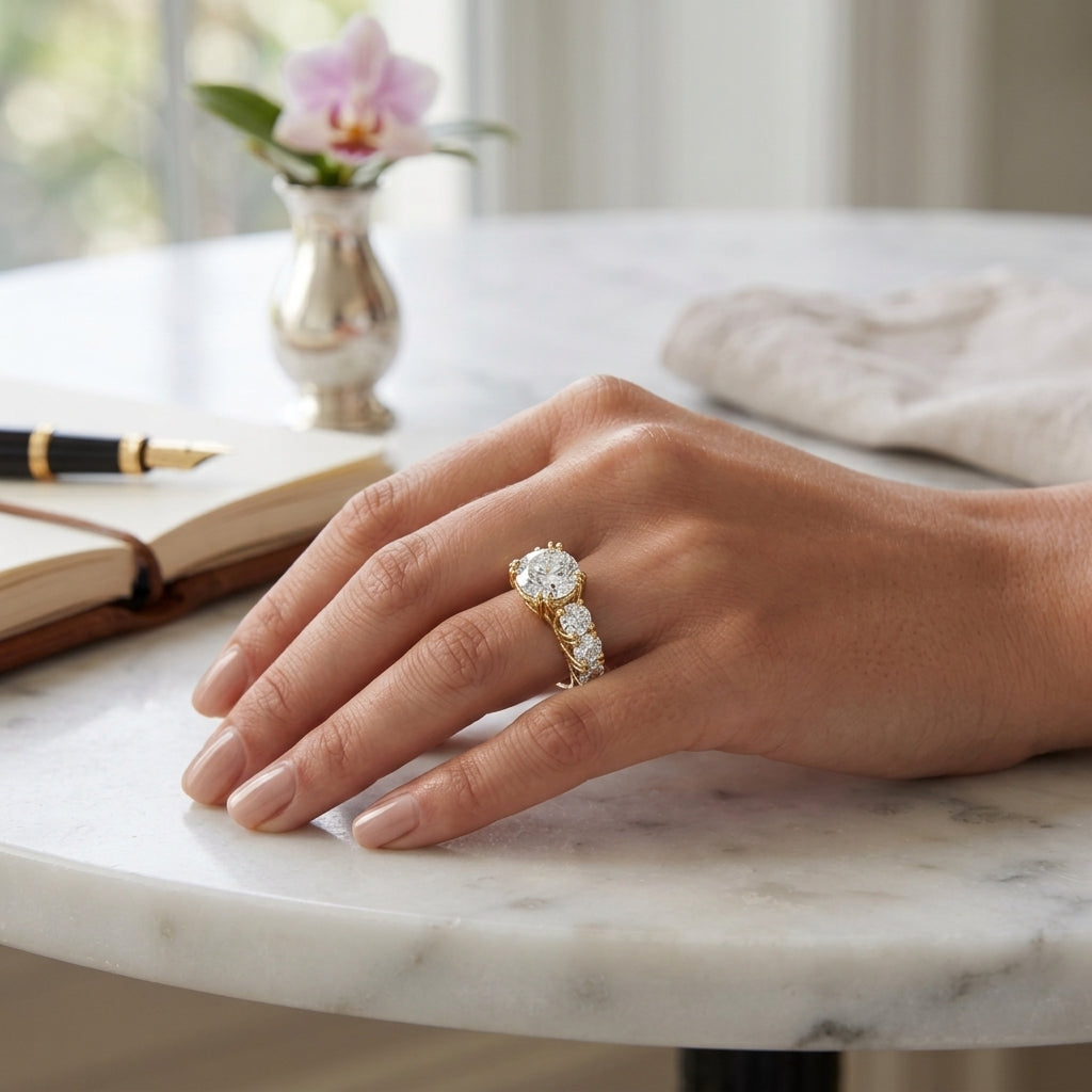 Elara – Trellis Seven Stone Round 2ct